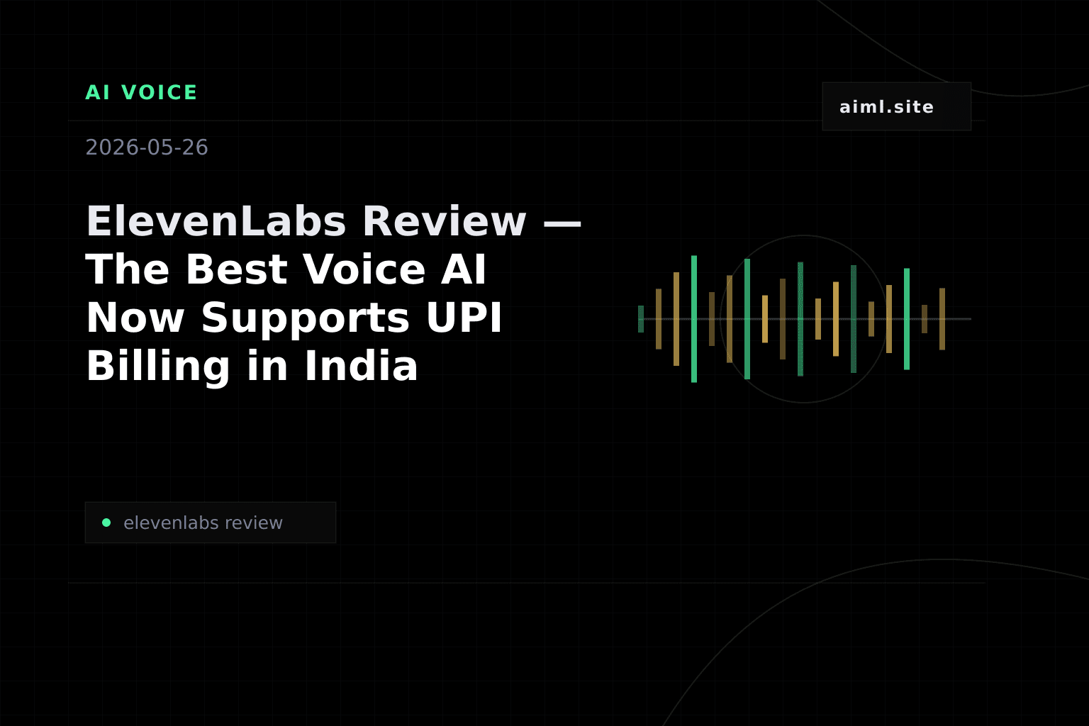 ElevenLabs Review — The Best Voice AI Now Supports UPI Billing in India