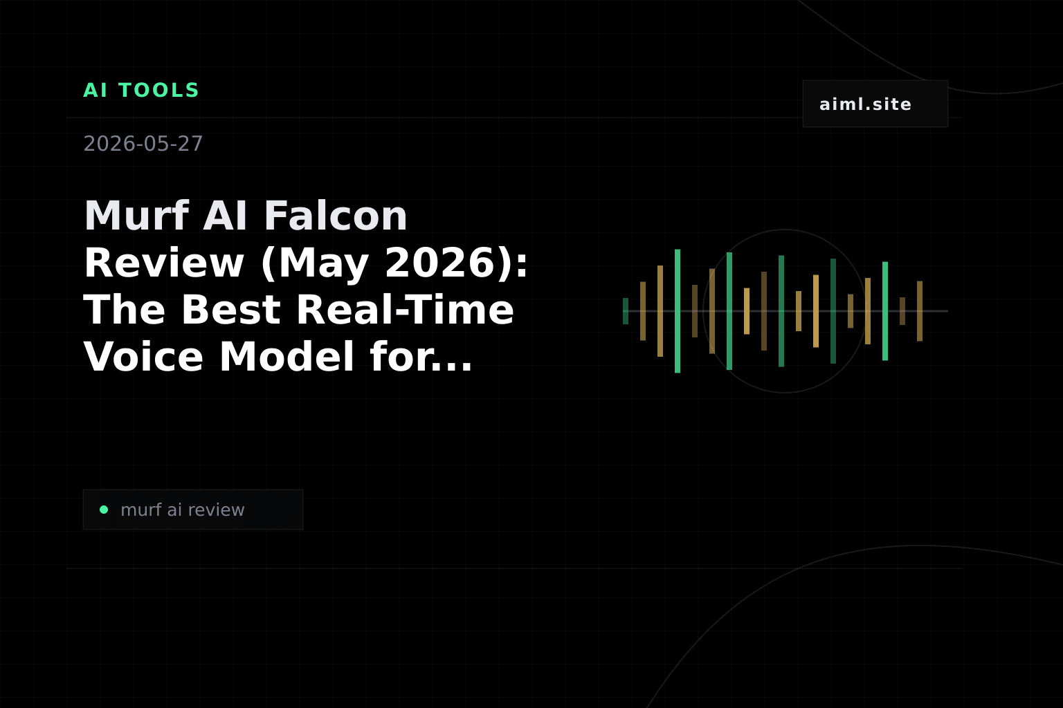 Murf AI Falcon Review (May 2026): The Best Real-Time Voice Model for India?