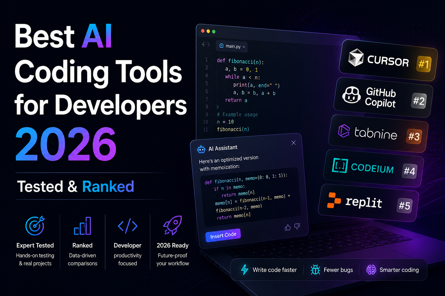 Best AI Coding Tools for Developers 2026 — Tested & Ranked
